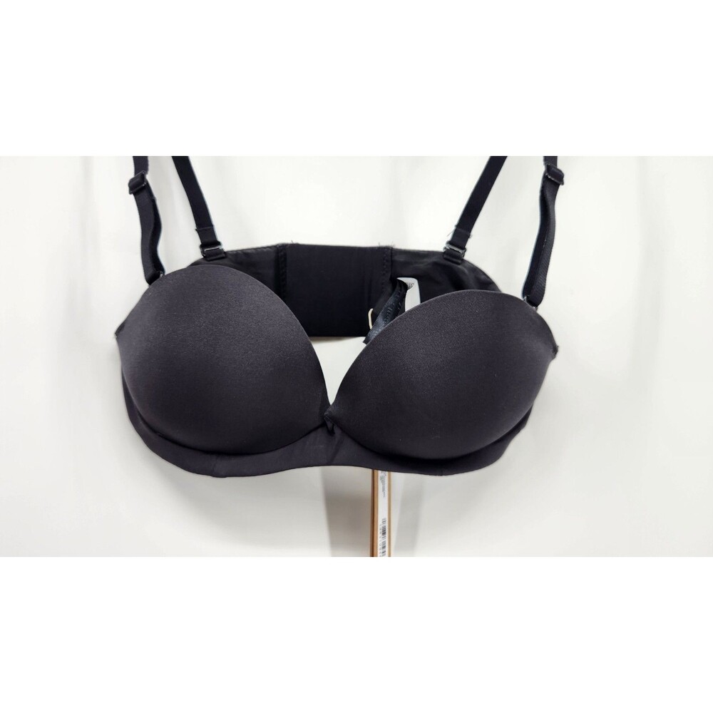Skims 30A Onyx‎ Black Ultimate Push Up Strapless Bra BA-BAN-9056 NWT - Picture 2 of 4